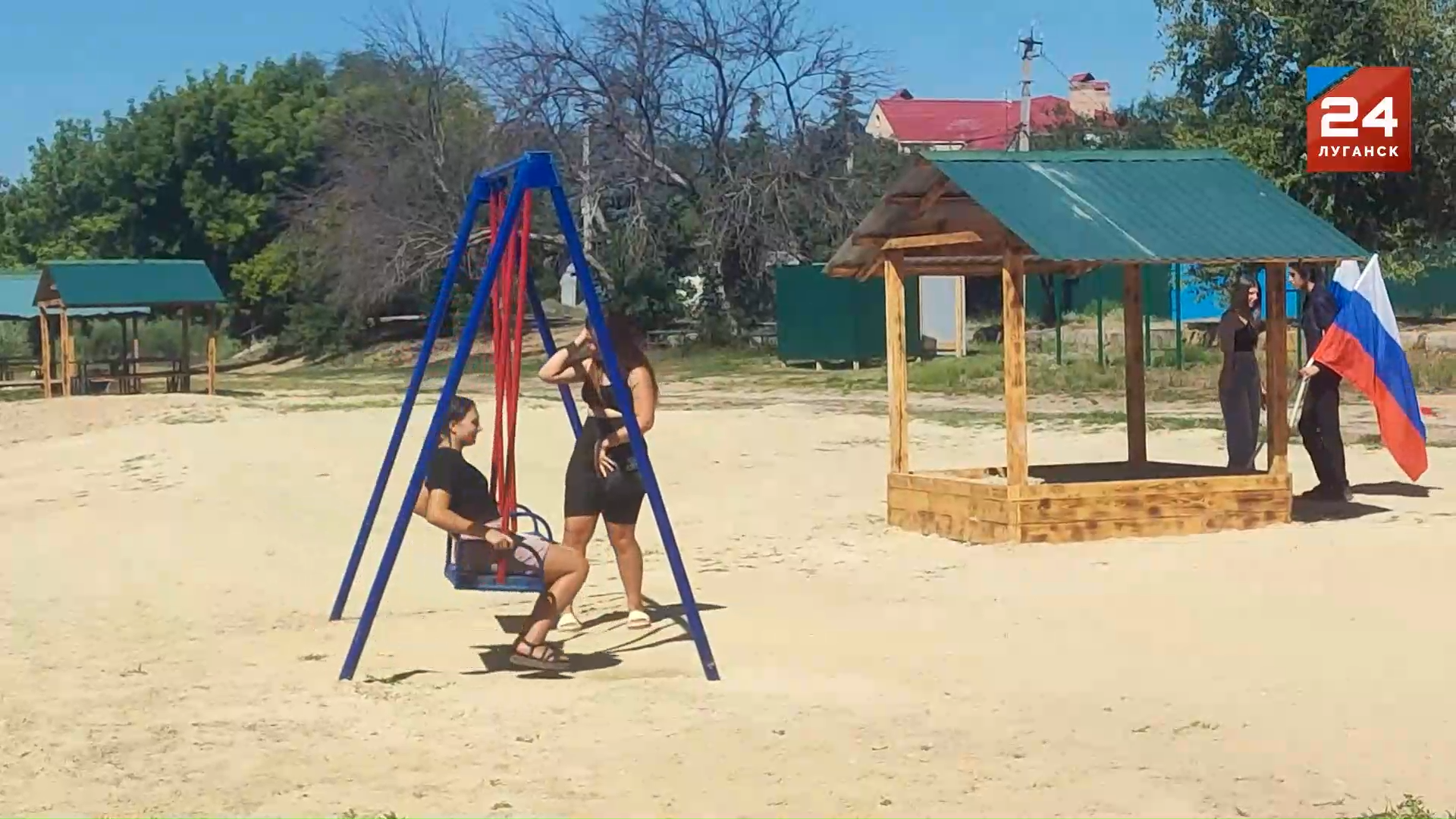 пляж в Новоайдаре